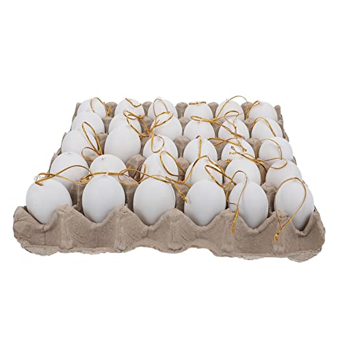 minkissy 1 Satz Easter Eggs Unfertige Eier mit Schnur und Papp Ei Halter für Ostern Deko DIY Projekte und Party Layouts Hochwertige und Langlebige Materialien von minkissy