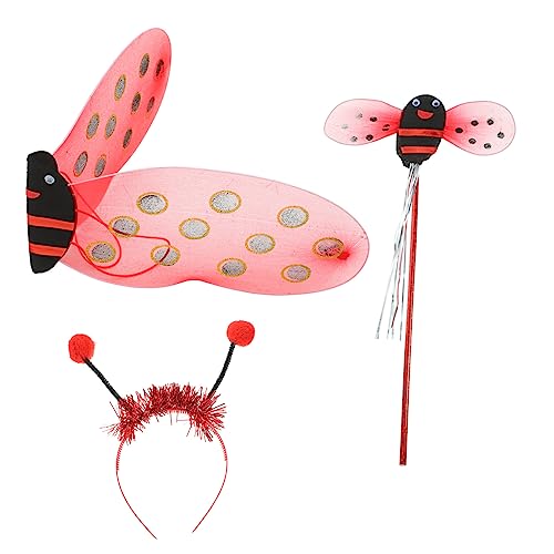 minkissy 1 Satz Elf Marienkäferflügel Marienkäfer-fee-kostüm Kostüm Für Mädchen Kleid Marienkäferflügel-kostüm Käferkostüm Kostümmädchen Kostüme Ladybug Cosplay Supplies Gittergewebe Rot minkissy 1 Satz Elf Marienkäferflügel Marienkäfer-fee-kostüm Kostüm Für Mädchen Kleid Marienkäferflügel-kostüm Käferkostüm Kostümmädchen Kostüme Ladybug Cosplay Supplies Gittergewebe Rot von minkissy