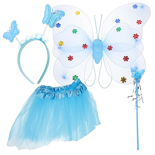 minkissy 1 Satz Feenkostüm für Teiliges mit Schmetterlingsflügeln Tüllrock Haarreif für Karneval Halloween Tanzpartys Hautfreundliches Material minkissy 1 Satz Feenkostüm für Teiliges mit Schmetterlingsflügeln Tüllrock Haarreif für Karneval Halloween Tanzpartys Hautfreundliches Material von minkissy