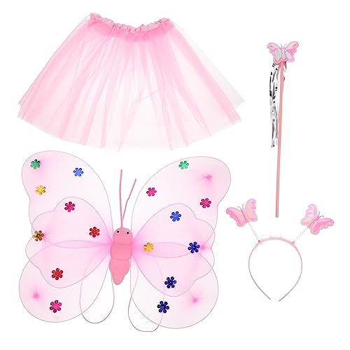 minkissy 1 Satz Feenkostüm für Teiliges mit Tüllrock Haarreif Zauberstab für Karneval Tanzpartys Bühnenaufführungen Hautfreundliche Materialien Farbton minkissy 1 Satz Feenkostüm für Teiliges mit Tüllrock Haarreif Zauberstab für Karneval Tanzpartys Bühnenaufführungen Hautfreundliche Materialien Farbton von minkissy