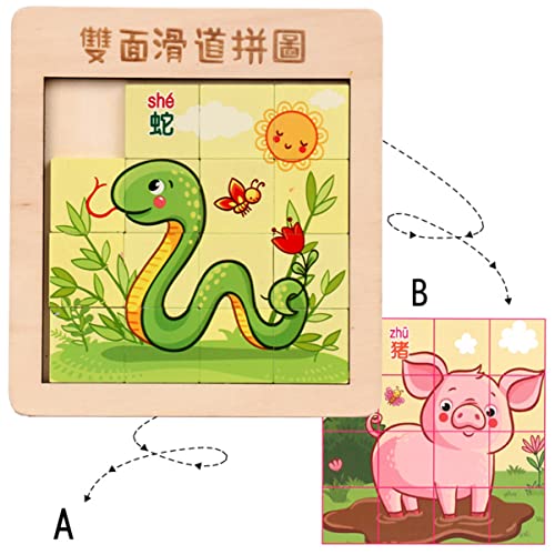 minkissy 1 Satz Finger Slide Puzzle Holzspielzeug Lernspielzeug für Sicher und Einfach für Jungen und Mädchen Zufälliger Stil minkissy 1 Satz Finger Slide Puzzle Holzspielzeug Lernspielzeug für Sicher und Einfach für Jungen und Mädchen Zufälliger Stil von minkissy