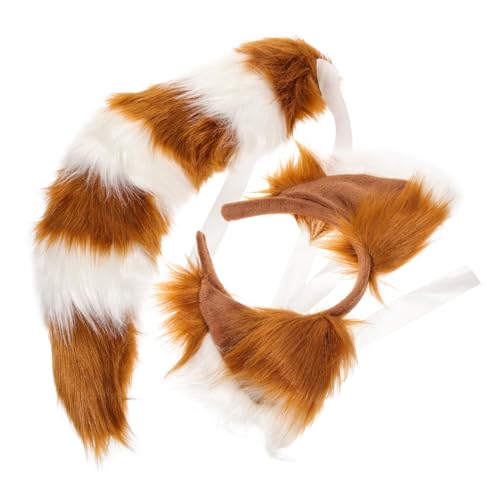 minkissy 1 Satz Flauschiges Fuchs Kostümset mit Ohren und Teiliges Cosplay Zubehör für Partys Rollenspiele und Kreative Fotoshootings minkissy 1 Satz Flauschiges Fuchs Kostümset mit Ohren und Teiliges Cosplay Zubehör für Partys Rollenspiele und Kreative Fotoshootings von minkissy