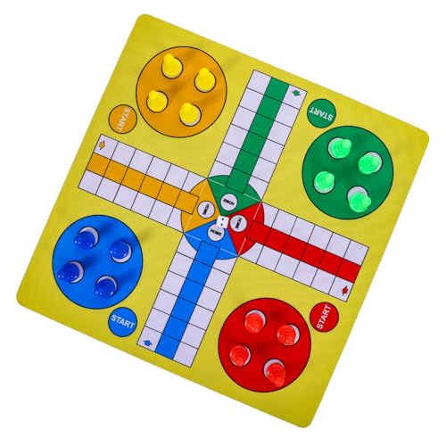 minkissy 1 Satz Fliegendes Schachspiel Set Tragbares Flying Chess Brettspiel mit Mouse Pad Interaktive Spielmatte für Partys und Reisen Fördert Denkfähigkeit und Hand Auge Koordination von minkissy