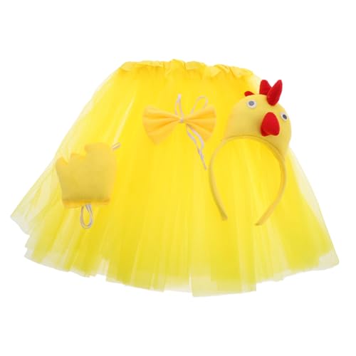 minkissy 1 Satz Hahn-Anziehset Cosplay-Outfit kleinkind tutu Tutu-Kostümzubehör Kostüme für Nutztiere Tüllkleid für Mädchen Kostüm für Huhn Tutu für kleine Mädchen Kinderkleider Tuch Yellow minkissy 1 Satz Hahn-Anziehset Cosplay-Outfit kleinkind tutu Tutu-Kostümzubehör Kostüme für Nutztiere Tüllkleid für Mädchen Kostüm für Huhn Tutu für kleine Mädchen Kinderkleider Tuch Yellow von minkissy