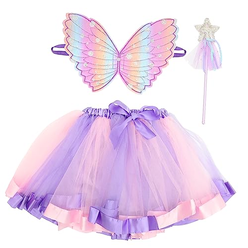minkissy 1 Satz Halloween verkleiden LED Feenstäbe für Mädchen Urlaub fliegender Flügel Cosplay-Outfits Engel Party schöner Zauberstab Mädchen fliegender Flügel Tuch Violet minkissy 1 Satz Halloween verkleiden LED Feenstäbe für Mädchen Urlaub fliegender Flügel Cosplay-Outfits Engel Party schöner Zauberstab Mädchen fliegender Flügel Tuch Violet von minkissy