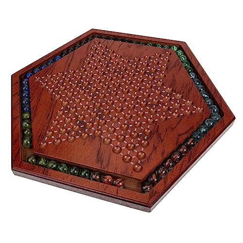 minkissy 1 Satz Holz Chinesisches Dame Spielset für Natürlichem Holz Gesellschaftsspiel für Familie und Freunde für Partys und Persönliche Sammlungen von minkissy