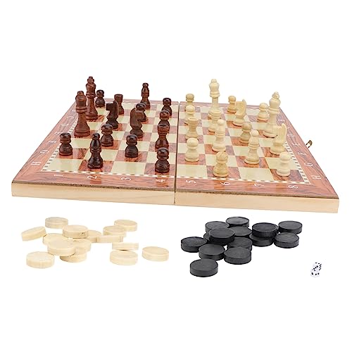 minkissy 1 Satz Holz Schachspiel Schach Dame und Faltbares Design Geeignet für Familien Langlebig und Tragbar für Gemeinsame Spiele minkissy 1 Satz Holz Schachspiel Schach Dame und Faltbares Design Geeignet für Familien Langlebig und Tragbar für Gemeinsame Spiele von minkissy
