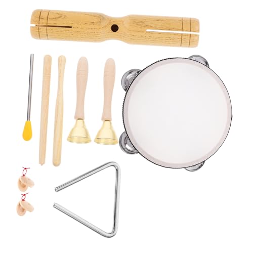minkissy 1 Satz Holzmusikinstrumenten für Kleinkinder Natürliche Percussion Instrumente für Montessori Musikalität und Rhythmusentwicklung von minkissy