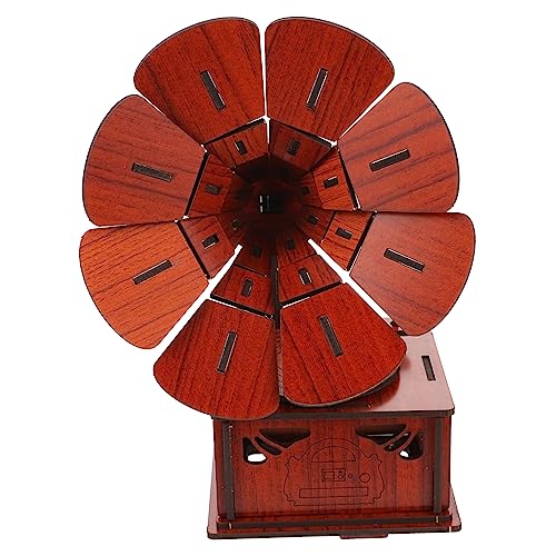minkissy 1 Satz Holzpuzzle Gramophon Modell DIY Zusammenbau für Pädagogisches Kreativität und Vorstellungskraft Geeignet für Kleine Hände Robust und Langlebig minkissy 1 Satz Holzpuzzle Gramophon Modell DIY Zusammenbau für Pädagogisches Kreativität und Vorstellungskraft Geeignet für Kleine Hände Robust und Langlebig von minkissy