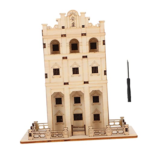 minkissy 1 Satz Holzpuzzle Modellset für DIY Lernspielzeug aus Holz für Kreative Bastelprojekte Umweltfreundliches Sicheres für Eltern Junge Mädchen Aktivitäten von minkissy