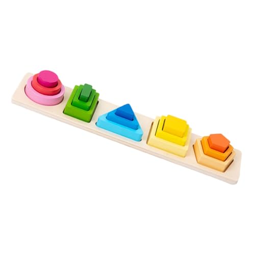 minkissy 1 Satz Holzspielzeug Geometrisches Sortierspiel für Bunten Türmen Fördert Feinmotorik und Form Sowie Farberkennung für Vorschule und Eltern Junge Mädchen Spiele minkissy 1 Satz Holzspielzeug Geometrisches Sortierspiel für Bunten Türmen Fördert Feinmotorik und Form Sowie Farberkennung für Vorschule und Eltern Junge Mädchen Spiele von minkissy
