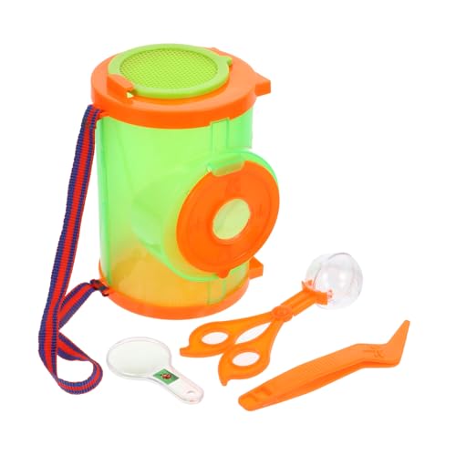 minkissy 1 Satz Insektenbox Set für Outdoor Erkundung und Bildungswerkzeug Hochtransparente Kunststoffmaterialien Tragbarer Griff Stabiler Stand Fördert Naturinteresse von minkissy
