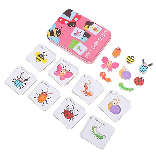minkissy 1 Satz Interaktive Kognitionskarten für Puzzle mit Bunten Insektenmotiven für Lernzwecke und Partys minkissy 1 Satz Interaktive Kognitionskarten für Puzzle mit Bunten Insektenmotiven für Lernzwecke und Partys von minkissy