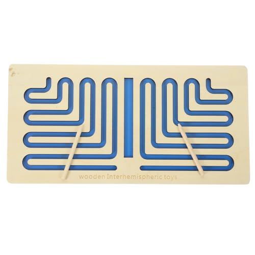 minkissy Holz Interhemisphärisches Spielzeug für Kinder Lernspielzeug zur Hand Auge Koordination Kognitive Entwicklung Frühpädagogisches Spielzeug Interhemisphärisches Trainingsspiel von minkissy