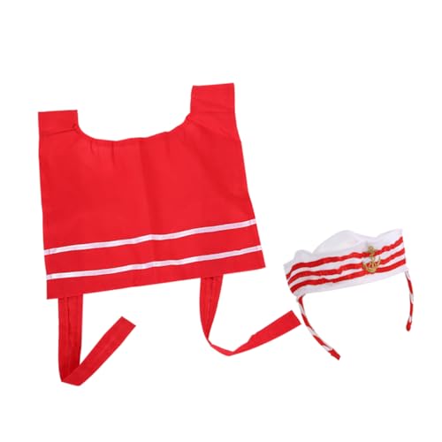 minkissy 1 Satz Kapitänshut Haarreifen und Schal Matrosen Kostümzubehör für Halloween und Cosplay minkissy 1 Satz Kapitänshut Haarreifen und Schal Matrosen Kostümzubehör für Halloween und Cosplay von minkissy