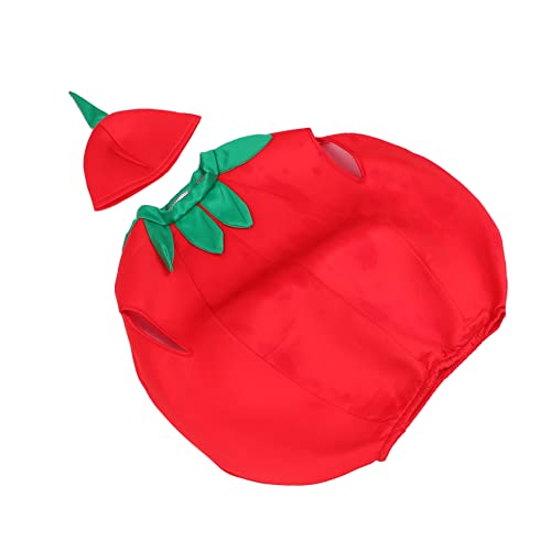 minkissy 1 Satz Kinderkostüm Tomatenform für Cosplay Festivals Spaßige Verkleidung für Kreative Rollenspiele Halloween Schulaufführungen von minkissy