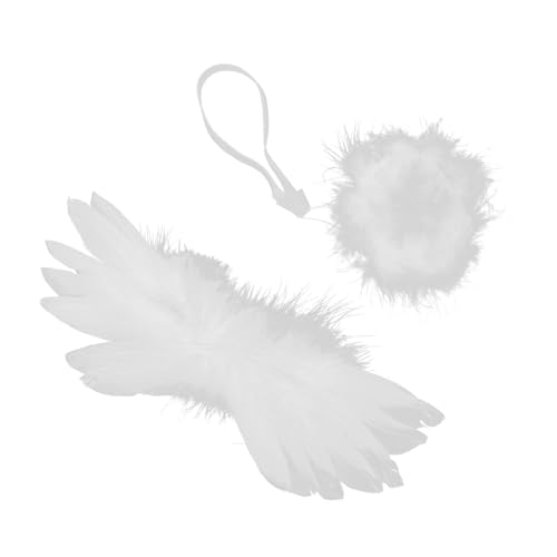 minkissy 1 Satz Kleine Engelsflügel Miniflügel Engelsflügel Zum Basteln Kleine Flügel Winzige Engelsflügel Flügel Für Schuhe Flügel Kostüm Eisen Weiß von minkissy