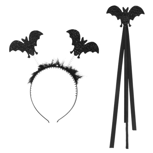 minkissy 1 Satz Kostüm Haarreifen Set für Halloween und Karneval Teiliges Zubehör mit Zauberstab und Spinne Leicht und Bequem für Party Cosplay und Festlichkeiten minkissy 1 Satz Kostüm Haarreifen Set für Halloween und Karneval Teiliges Zubehör mit Zauberstab und Spinne Leicht und Bequem für Party Cosplay und Festlichkeiten von minkissy