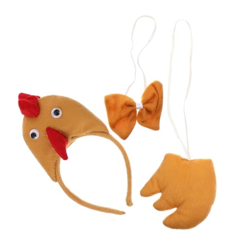 minkissy 1 Satz Kostümset Huhn für Erwachsene Tierkostüm mit Stirnband und Fliege für Halloween Ostern Karneval und Mottopartys minkissy 1 Satz Kostümset Huhn für Erwachsene Tierkostüm mit Stirnband und Fliege für Halloween Ostern Karneval und Mottopartys von minkissy