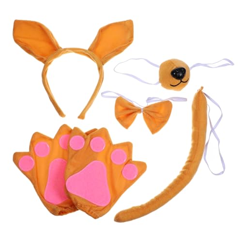 minkissy 1 Satz Kostümset mit Haarreif Handschuhen und Tierische Cosplay Requisiten für Partys Karneval und Halloween Lustige Accessoires für Erwachsene von minkissy