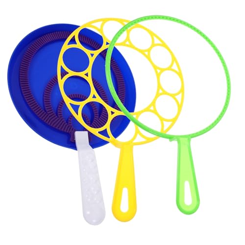 minkissy 1 Satz Kreative Seifenblasen Ringe Blaswerkzeug für Zufälligen Farben für Outdoor Spiel und Feste Zufällige Farbe von minkissy