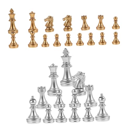 minkissy 1 Satz Kunststoff Schachfiguren Teiliges Schachspiel Ersatzteile Leicht und Tragbar für Hochzeiten und Bars für und Freizeitspiele minkissy 1 Satz Kunststoff Schachfiguren Teiliges Schachspiel Ersatzteile Leicht und Tragbar für Hochzeiten und Bars für und Freizeitspiele von minkissy