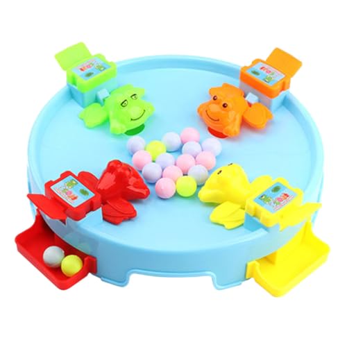 minkissy 1 Satz Lernspielzeug Frosch für Interaktives Spiel mit Essensperlen Fördert Hand Augen Koordination und Strategisches Familienspiel für Jungen und Mädchen Zufällige Farbe von minkissy
