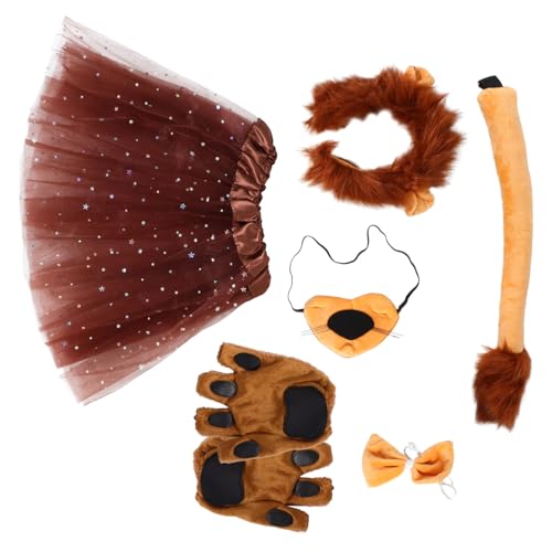 minkissy 1 Satz Löwenkopfschmuckanzug Löwenkostüm Halloween Brauner Löwenpelzkostüm Kostüme Kind Outfit Faschingskostüm-kit Stirnbänder Mit Zirkus Dschungel Hellbraun Plastik minkissy 1 Satz Löwenkopfschmuckanzug Löwenkostüm Halloween Brauner Löwenpelzkostüm Kostüme Kind Outfit Faschingskostüm-kit Stirnbänder Mit Zirkus Dschungel Hellbraun Plastik von minkissy