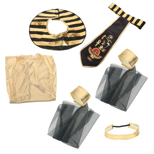 minkissy 1 Satz Mädchen gekleidet Ägypten-Königin-Kostüm Spieloutfit vorgeben Kostüm für Stirnband für Kostüm für Cosplay Partyzubehör Polyester minkissy 1 Satz Mädchen gekleidet Ägypten-Königin-Kostüm Spieloutfit vorgeben Kostüm für Stirnband für Kostüm für Cosplay Partyzubehör Polyester von minkissy
