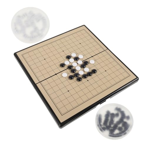 minkissy 1 Satz Magnetisches Go Spielset für Anfänger Fünf in Reihe Schachbrett mit Standardmaßen Tragbare Spielsteine zur Logischen Denkens für Erwachsene minkissy 1 Satz Magnetisches Go Spielset für Anfänger Fünf in Reihe Schachbrett mit Standardmaßen Tragbare Spielsteine zur Logischen Denkens für Erwachsene von minkissy