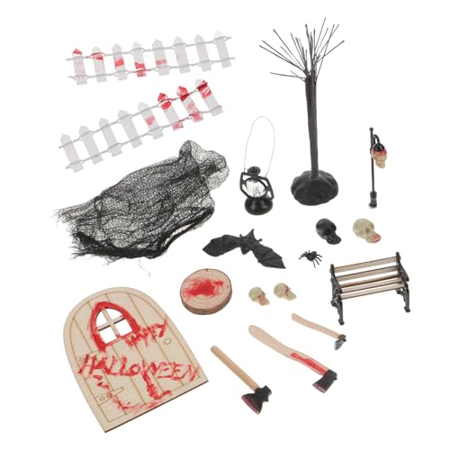 minkissy 1 Satz Mini Halloween Figuren Deko für Puppenhäuser Tischarrangements und Halloween Dörfer Miniaturen für Kreative Bastelprojekte und Gruselige Atmosphären von minkissy