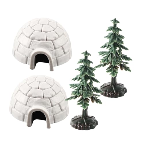 minkissy 1 Satz Miniatur Teiliges mit Mini Weihnachtsbäumen für Kreative Sandtisch Landschaften und Festliche Dekoration aus Langlebigem Gefertigt von minkissy