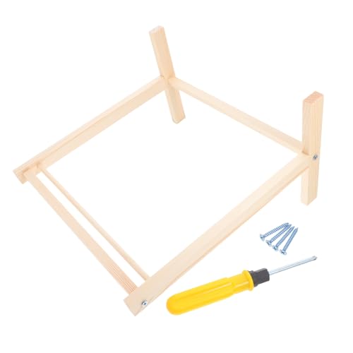 minkissy 1 Satz Miniaturer Puppen Kleiderständer aus Holz Praktischer Kleiderbügel für Puppenhaus für Organisation von Puppenbekleidung Dekoratives Möbelzubehör von minkissy