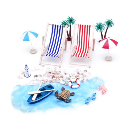 minkissy 1 Satz Miniaturlandschaft Set Strand Deko mit Liegestuhl und Boot für Puppenhaus Kreatives Mikro Landschaftsspielzeug für Garten für Sommer Dekoration minkissy 1 Satz Miniaturlandschaft Set Strand Deko mit Liegestuhl und Boot für Puppenhaus Kreatives Mikro Landschaftsspielzeug für Garten für Sommer Dekoration von minkissy