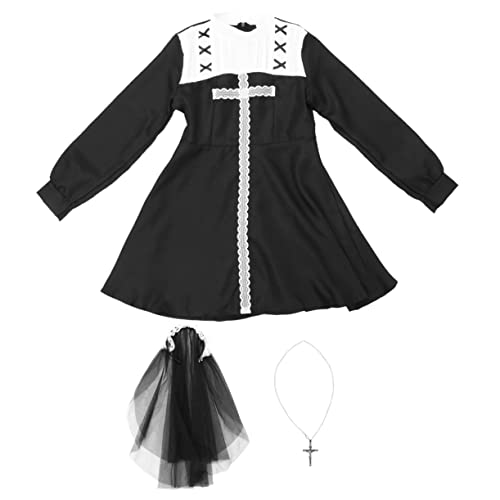 minkissy 1 Satz Parteiuniform Gotisch Nonnenkleidung Halloween-religiöses Kostüm Die Dame Kostümparty Für Erwachsene Beängstigend Outfits Halloween-party-kostüme Chemiefasermischung minkissy 1 Satz Parteiuniform Gotisch Nonnenkleidung Halloween-religiöses Kostüm Die Dame Kostümparty Für Erwachsene Beängstigend Outfits Halloween-party-kostüme Chemiefasermischung von minkissy
