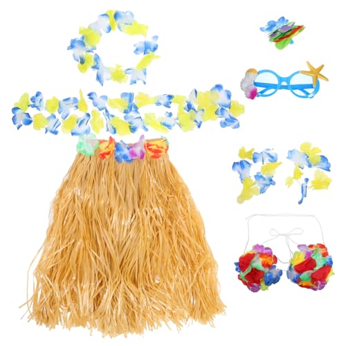 minkissy 1 Satz Partygirlande Luau-Party- Luau-Partybevorzugung Luau-Anziehzubehör Grasröcke Luau-Outfit hawaiianisches Armband Hawaii-Röcke für Mädchen Plastik minkissy 1 Satz Partygirlande Luau-Party- Luau-Partybevorzugung Luau-Anziehzubehör Grasröcke Luau-Outfit hawaiianisches Armband Hawaii-Röcke für Mädchen Plastik von minkissy