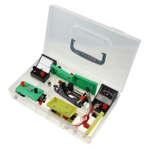 minkissy 1 Satz Physik Experimentierkasten für Elektrizität mit Zubehör für Schüler für Physikunterricht und Grundlegende Schaltungsexperimente Fördert Interesse an Zufällige Farbe von minkissy