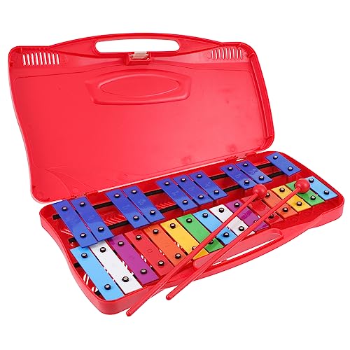 minkissy 1 Satz Piano für Pädagogisches Musikinstrument Rot Fördert Musikalische Fähigkeiten Entwicklung und Rhythmusgefühl für Eltern Junge Mädchen Interaktion von minkissy