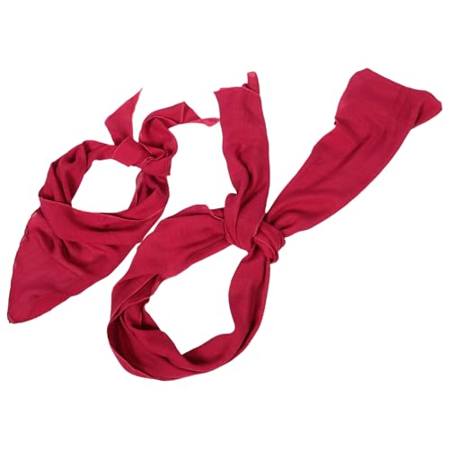 minkissy 1 Satz Piraten-Bandana-Gürtel Piraten-Halloween für Männer Bandanas Taille Piraten-Zubehör Piratenkopftuch Damen roter Schärpegürtel Piraten Stirnband Frauen Piratenhut Segeltuch von minkissy