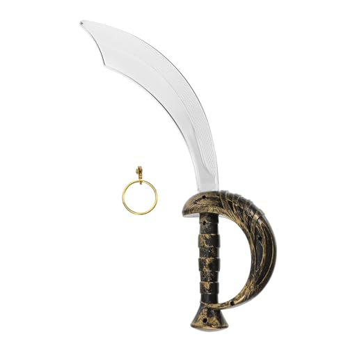 minkissy 1 Satz Piratenmesserspielzeug Piratenkostüm Männer Piratenschwerter- Kunststoff Cosplay Halloween- -Cosplay- Plastik von minkissy