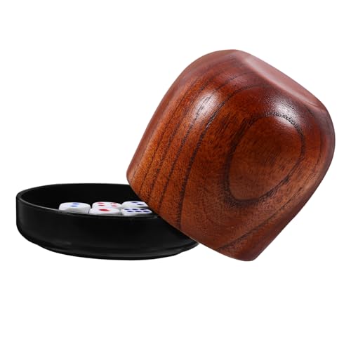 minkissy 1 Satz Professioneller Würfelbecher Set aus Holz mit Würfeln und Deckel für Tischspiele Party und Ktv Unterhaltung Stabil und Praktisch für Spielvergnügen minkissy 1 Satz Professioneller Würfelbecher Set aus Holz mit Würfeln und Deckel für Tischspiele Party und Ktv Unterhaltung Stabil und Praktisch für Spielvergnügen von minkissy