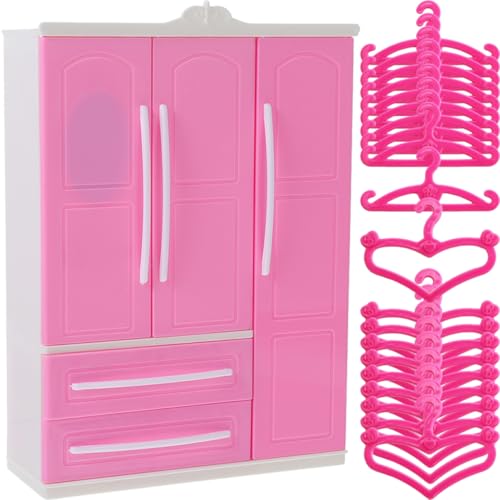 minkissy 1 Satz Puppen Kleiderschrank mit Kleiderbügeln Teiliges aus Hochwertigem Abs für Kreative Puppenhaus Szenen für Aufbewahrung von Puppenkleidung minkissy 1 Satz Puppen Kleiderschrank mit Kleiderbügeln Teiliges aus Hochwertigem Abs für Kreative Puppenhaus Szenen für Aufbewahrung von Puppenkleidung von minkissy