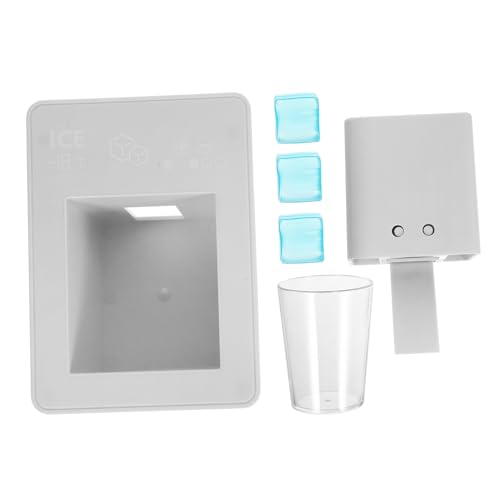 minkissy 1 Satz Realistischer Eisbereiter mit Spiel Eiswürfeln Mini Küchengerät für Fantasievolles Rollenspiel und Kreative Kochabenteuer für Jungen und Mädchen von minkissy
