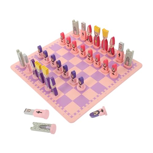minkissy 1 Satz Reiseschach Set für Erwachsene Faltbares Schachbrett aus Hochwertigem Pädagogisches Schachspiel für Unterwegs Sicheres und Langlebiges für Gedächtnistraining von minkissy