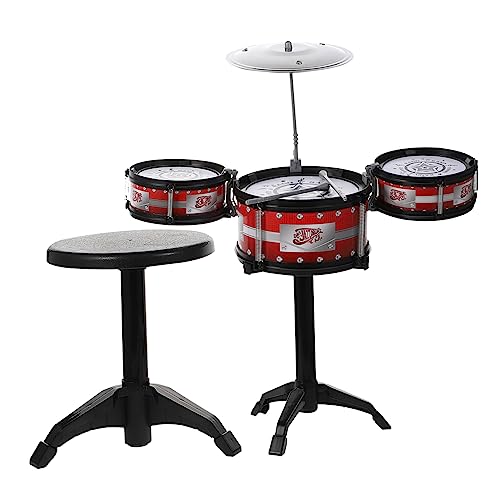 minkissy 1 Satz Schlagzeug Set Musikinstrument für Kleinkinder TLG Set mit Stühlen für Kreative Entwicklung und Eltern Junge Mädchen Interaktion Bunte Farben minkissy 1 Satz Schlagzeug Set Musikinstrument für Kleinkinder TLG Set mit Stühlen für Kreative Entwicklung und Eltern Junge Mädchen Interaktion Bunte Farben von minkissy