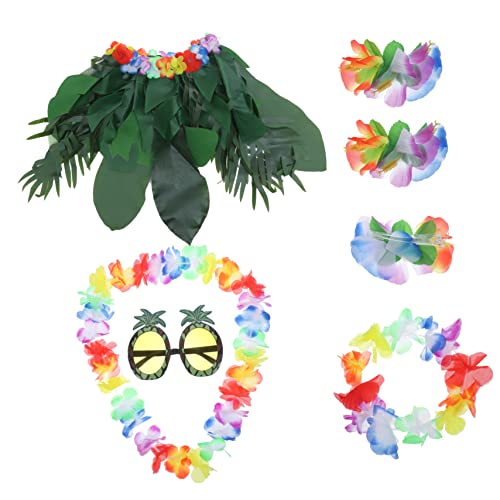 minkissy 1 Satz Simulierter Klingenrockanzug Zubehör für hawaiianisches Partykostüm Hawaii-Haar-Accessoires hawaiianische Röcke Tropical Hair Accessoires Hawaii-Kostüm Stoff minkissy 1 Satz Simulierter Klingenrockanzug Zubehör für hawaiianisches Partykostüm Hawaii-Haar-Accessoires hawaiianische Röcke Tropical Hair Accessoires Hawaii-Kostüm Stoff von minkissy