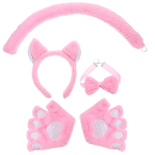 minkissy 1 Satz Stirnband Mit Katzenohren Kostüm Thematisiert Zubehör Bausätze Handschuhe Pfote Körperpflege Katzenpost Partystirnband Cosplay-stirnbänder Rosa Stoff minkissy 1 Satz Stirnband Mit Katzenohren Kostüm Thematisiert Zubehör Bausätze Handschuhe Pfote Körperpflege Katzenpost Partystirnband Cosplay-stirnbänder Rosa Stoff von minkissy