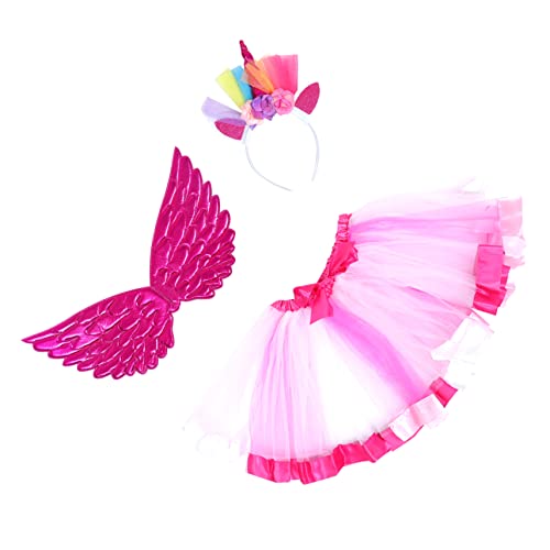 minkissy 1 Satz Stirnband -engelset Set Regenbogen-tutu-rock Party Kinderkostüm Hochzeitskleid Kindergeburtstag Polyester minkissy 1 Satz Stirnband -engelset Set Regenbogen-tutu-rock Party Kinderkostüm Hochzeitskleid Kindergeburtstag Polyester von minkissy