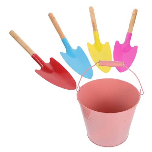 minkissy 1 Satz Strandspielzeug Set aus Robustem mit Sand Eimer und Schaufel Tragbares und Interaktives Sandspielzeug für Strand Garten und Drinnen Großes Set Eimer Zufällige Farbe von minkissy