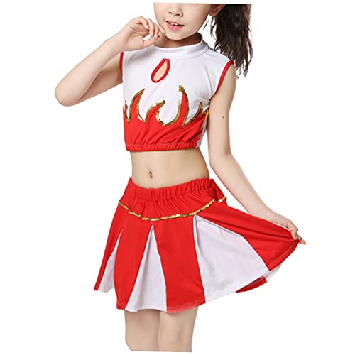 minkissy 1 Satz Tanz -Cheerleading -Uniform Leistungskostüm Cheerleader-Outfit für Cheerleading-Rock für Cheerleader-Kostüm für kleidung Cheerleader-Uniform rot minkissy 1 Satz Tanz -Cheerleading -Uniform Leistungskostüm Cheerleader-Outfit für Cheerleading-Rock für Cheerleader-Kostüm für kleidung Cheerleader-Uniform rot von minkissy